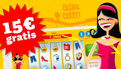 Paf casino te regala 15€ GRATIS para jugar en Cash and Carry